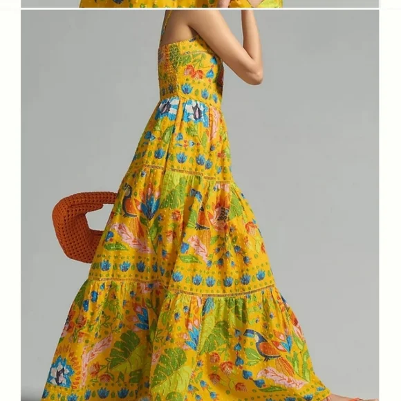 Farm Rio Yellow Maxidress Dresses
